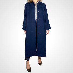 Vintage 80's Evan Picone Wool Trench Coat